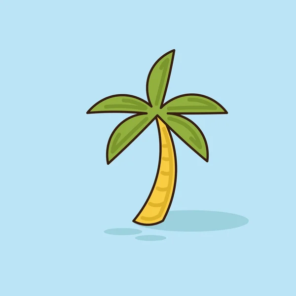 Wektor ilustracji palmy — Wektor stockowy