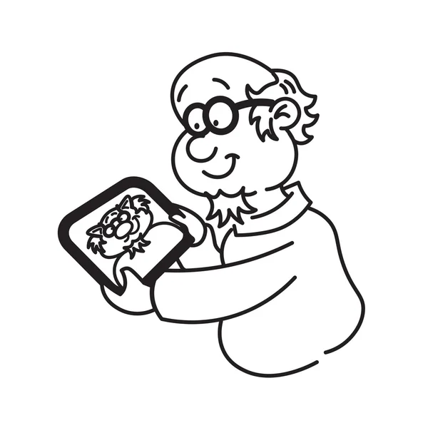 Profesör tablet ile