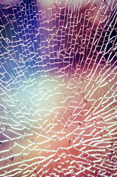 Dikey renkli cam kırıkları