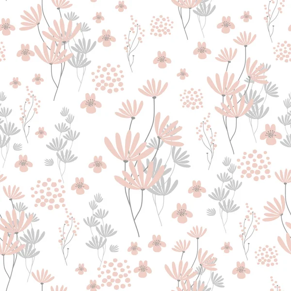 Çiçekli, soyut, pürüzsüz desen. Çeşitli yüzey için vektör arkaplanı. Moda el çizimi dokular.