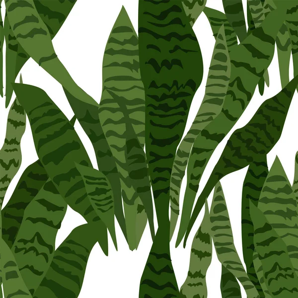 Yapraklı, soyut, pürüzsüz desen. Vektör hatası.