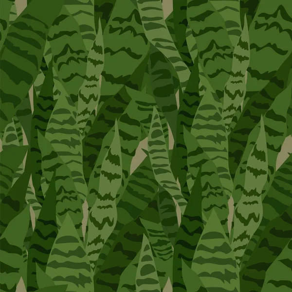 Yapraklı, soyut, pürüzsüz desen. Vektör hatası.