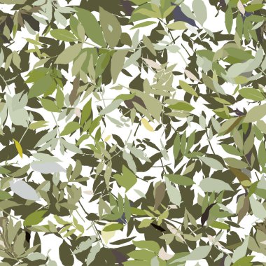 Yapraklı, soyut, pürüzsüz desen. Çeşitli yüzeyler için vektör arkaplanı. Moda el çizimi dokular.