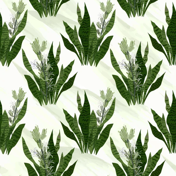 Yapraklı, soyut, pürüzsüz desen. Vektör dosyası.