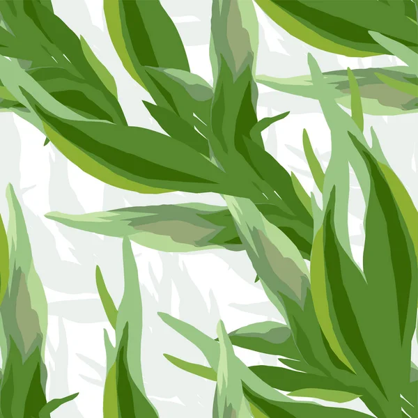 Yapraklı, soyut, pürüzsüz desen. Vektör dosyası.