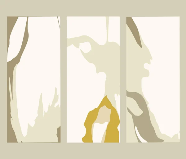 Bir dizi çağdaş sanat baskısı. Modern vektör tasarımı.