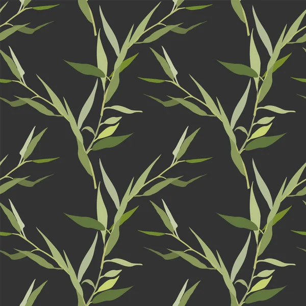 Yapraklı, soyut, pürüzsüz desen. resimleme dosyası.