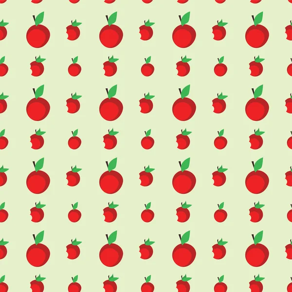 Elma ile Seamless şirin modeli yazdırma bir kumaş kullanılabilir. Sorunsuz vektör çizim. arka plan kırmızı elma ile.