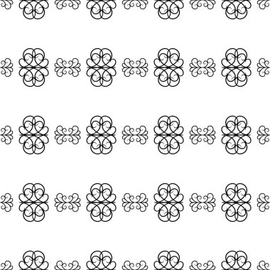 siyah beyaz Dikişsiz vintage desen. 