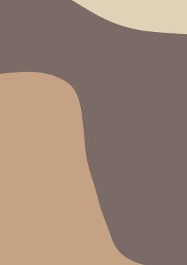 Minimalist tarzda organik şekilli modern soyut dikey (A0) renk arkaplanı, 6 numara