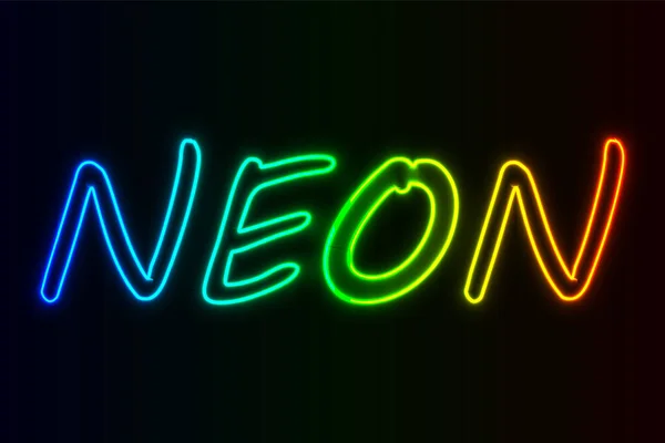 Nowoczesny Neon Tło Wektor Ilustracja — Wektor stockowy