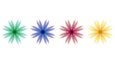 set of gradient flower.EPS 10