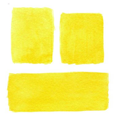 Soyut elle çizilmiş gerçek suluboya sarı arka plan. Su colo