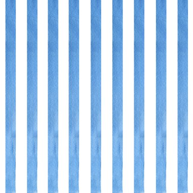 Colorful hand drawn real watercolor seamless pattern with blue vertical strips. Abstract grunge seamless pattern. Strips on white background.