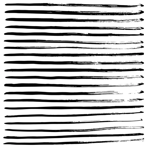 Siyah çizgili arka plan, el mürekkeple çizilmiş. Soyut grunge vektör illüstrasyon. — Stok Vektör