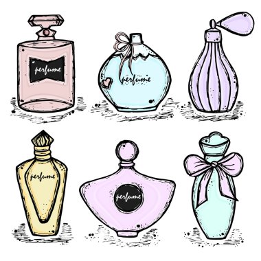 Bir şişe parfüm için kızlar, kadınlar. Moda ve güzellik, trend, aroma.