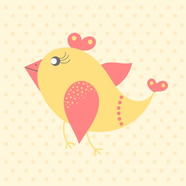 Şirin kuş, karikatür tarzı