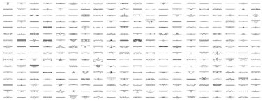 Banner için Siyah Basit Çizgi Koleksiyonu Doodle Sınır Elemanları Vektör Tasarım Tasarım Tasarımı Çizimi Resmini Ayır