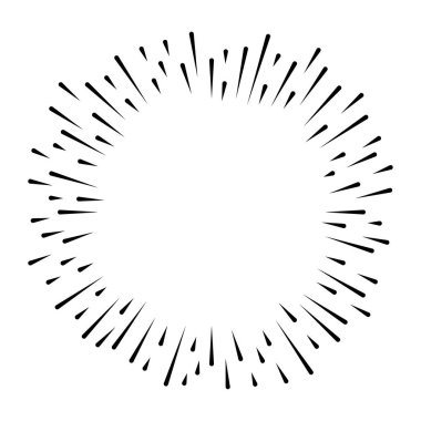 Soyut Koleksiyonu Ayarla Yıldız patlaması Günbatımı Kara Hat Doodle Tasarım Elementleri Güneş Işığı Parıltısı Vektör Tasarım Biçimi