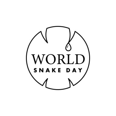 Soyut Dünya Yılan Günü Arkaplan Vektör Tasarım Şablonu Davet Kartı Poster Afişi