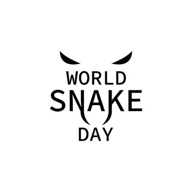 Soyut Dünya Yılan Günü Arkaplan Vektör Tasarım Şablonu Davet Kartı Poster Afişi