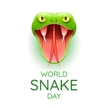 Soyut Dünya Yılan Günü Baş Tatil Vektör Tasarım Şablonu Davet Kartı Poster Afişi