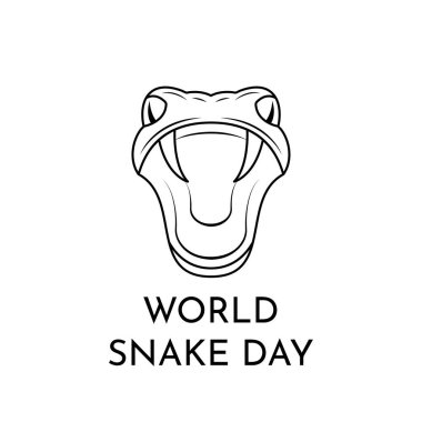 Soyut Dünya Yılan Günü Arkaplan Vektör Tasarım Şablonu Davet Kartı Poster Afişi