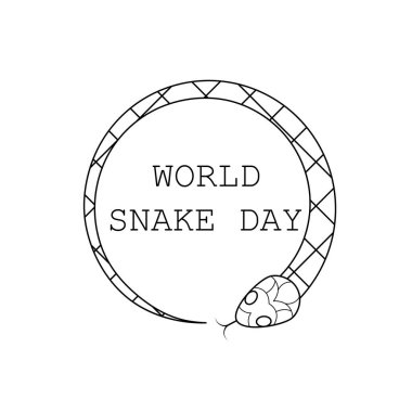 Soyut Dünya Yılan Günü Arkaplan Vektör Tasarım Şablonu Davet Kartı Poster Afişi