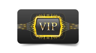 Soyut Koyu Altın ve Siyah Vip Kart Şablonu Vektör Tasarım Şablonu Premium Şablonu Kaliteli İnceleme Posteri