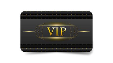 Soyut Koyu Altın ve Siyah Vip Kart Şablonu Vektör Tasarım Şablonu Premium Şablonu Kaliteli İnceleme Posteri