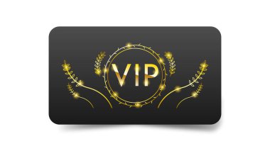 Soyut Koyu Altın ve Siyah Vip Kart Şablonu Vektör Tasarım Şablonu Premium Şablonu Kaliteli İnceleme Posteri
