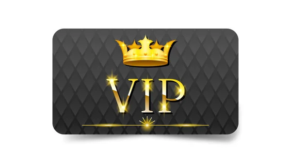 Abstract Donker Goud Zwarte Vip Kaart Sjabloon Vector Ontwerp Stijl — Stockvector