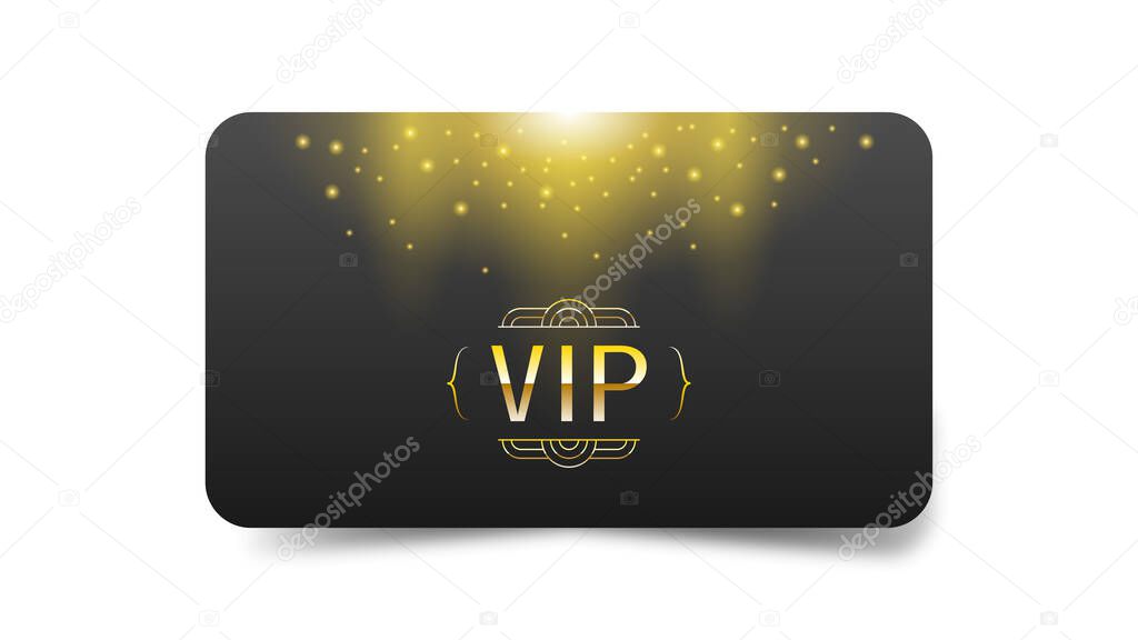 Abstract Dark Gold And Black Vip Card Template Vector Design Style Premium Luxury Template Premium Quality Invintation Poster