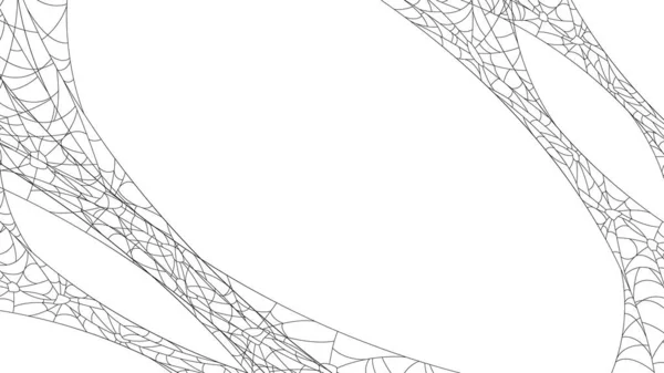 Arañas Web Con Fondo Blanco Elemento Diseño Fondo Halloween Vector — Vector de stock