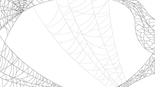 Павуки Інтернеті Білим Тлом Елемент Дизайну Тла Хеллоуїна Плюшевий Страшний — стоковий вектор