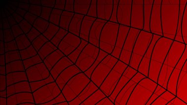 Karanlık Arkaplan Üzerine Örümcek Ağı Cadılar Bayramı Tasarım Elementleri Ürkütücü Korkunç Korku Dekorasyonu Vektörü