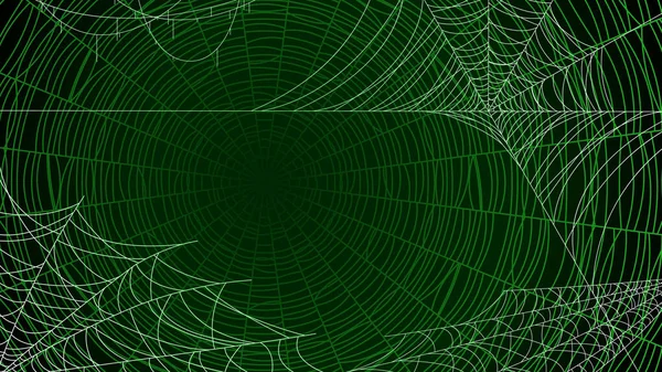 Karanlık Arkaplan Üzerine Örümcek Ağı Cadılar Bayramı Tasarım Elementleri Ürkütücü Korkunç Korku Dekorasyonu Vektörü