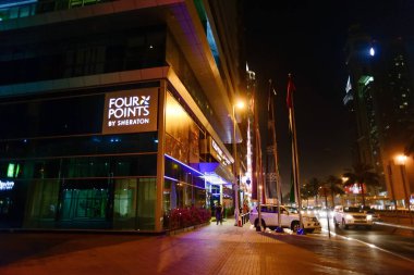 Dubai, BAE - 28 Mayıs 2013. Dubai 'deki Sheraton Oteli' nin Dört Noktası.