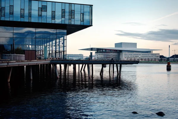 Copenhague Dinamarca Dezembro 2017 Playhouse Copenhague Opera House Vista Sem — Fotografia de Stock