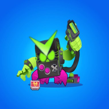 8-bit kavga yıldızları illüstrasyonu