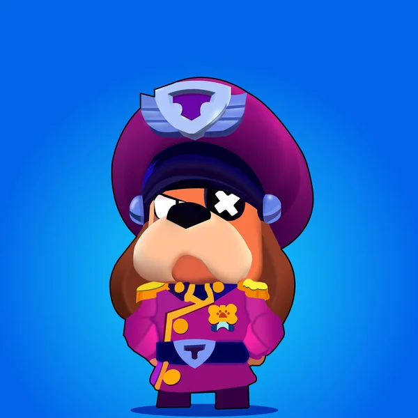 Brawl Stars General Ruff — Stock Vector