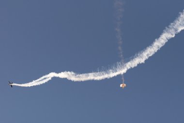 Atina, Yunanistan 13 Eylül 2015. Melissa ve Rex Pemberton Atina onların uçuş fuarında.