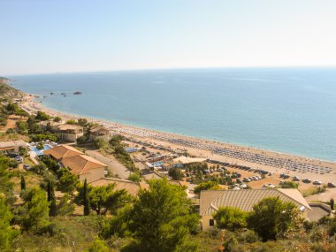 lefkada greece.view kathisma Beach'te üst.