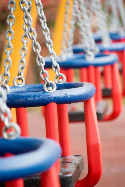 Playground swings. — Stock Photo, Image
