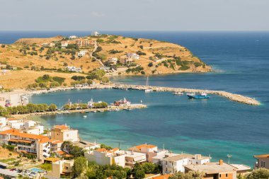 Beautiful bay at Agioi Apostoloi in Evia Greece. clipart