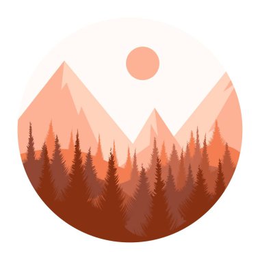 dağda sonbahar günbatımı