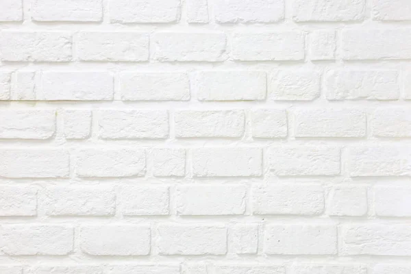 Arkaplan Dokusu Tasarımı Amacı Için Beyaz Renkli Tuğla Duvar — Stok fotoğraf