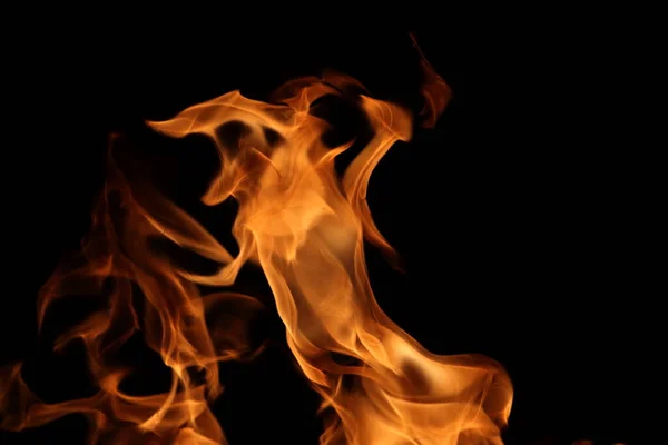 Горящее Пламя Темном Фоне Абстрактного Графического Дизайна — стоковое фото