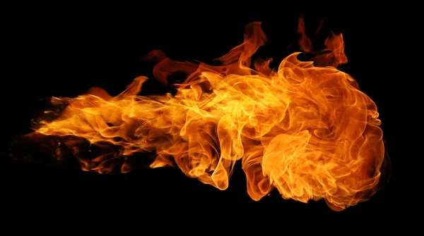 Fire Burning Flame Explosive Fireball Fist Isolated Dark Background Graphic — Stock Photo, Image