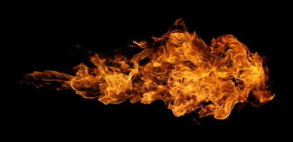 Fire Burning Flame Explosive Fireball Isolated Dark Background Graphic Design — Stock Photo, Image